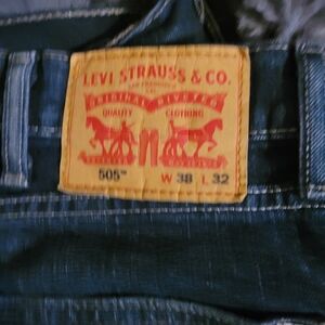 Levi's Dark Blue Straight Jeans